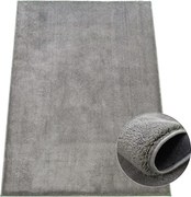 Koberec Oslo 7000 Grey – sivý shaggy s vysokým vlasom Rozmer: 80x150 cm