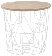 Konferenčný stolík Mariffa prírodné/biela 42