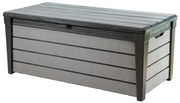 Záhradný plastový úložný box Brushwood Storage 455 l, sivý