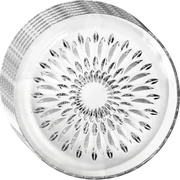 Súprava 6 sklenených dezertných tanierov Crystal Bloom 19 cm