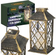 BERGE LED solárny záhradný lampáš hnedá 2V 35MA