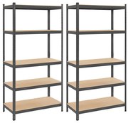 Súprava 2 regálov 100x200x50 cm GLR050G02