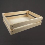 AMADEA Drevená skladacia bednička z masívneho dreva, 46x33x12 cm