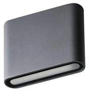 LED Vonkajšie nástenné svietidlo GARTO LED/8W/230V grafit