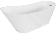 Mexen Alta voľne stojaca vaňa 170 x 75 cm, biela, prepad chróm - 52141707500-01