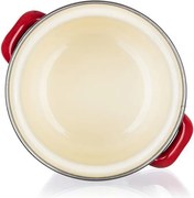 Smaltovaný hrniec s pokrievkou Red MILTON 0,78 l
