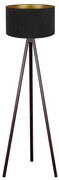 Brilagi - Stojacia lampa VELVET 1xE27/60W/230V wenge/čierna BG0418