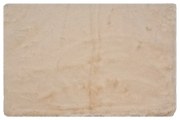 Béžová plyšová predložka do kúpeľne Teddy Bath - 40*60*2 cm