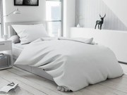 Krepové obliečky LUX Biele gombíky Rozmer obliečok: 70x90 cm ; 140x220 cm