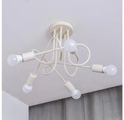 Prisadený luster OXFORD 5xE27/15W/230V krémový