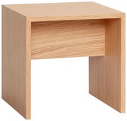 Odkladací stolík z dubového dreva Hübsch Less, 40 x 40 cm