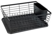 WENKO 54766100 - Odkvapávač na riad BLACK OUTDOOR KITCHEN 36x30 cm čierna/čierna