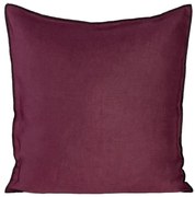 Obliečka na vankúš ľanová/5/45x45 bordovo čierna 405211