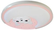 Detské stropné LED svietidlo Mooncat, 1x LED 34w, 4000k, p