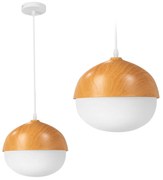 Toolight - Stropné svietidlo E27 60W APP951-1CP, hnedá-biela, OSW-06685