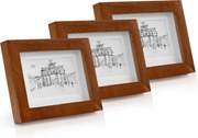 Casa Chic Kenton, rámy na obrázky, sada 3 rámov, obdĺžnikové, 14 x 9 cm, pasparta, sklo