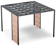 Blumfeldt Shade Cove Vert, pergola, 3 x 3 m, bočné steny, práškovo lakovaná farba, odolná voči poveternostným vplyvom