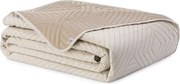 Béžový prešívaný pléd z mikrovlákna 240x260 cm Softa – Restilo