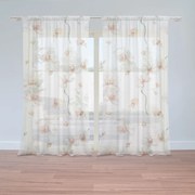 Sablio Záclony Biela orchidea: 2ks 150x250cm