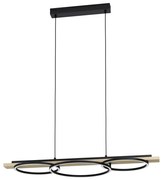 Eglo 901714-LED Stmievateľný luster BOYAL 2xLED/12,5W/230V+LED/15,5W béžová/čierna