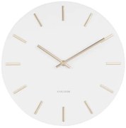 Karlsson 5821WH Dizajnové nástenné hodiny, pr. 30 cm