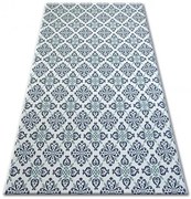 Koberec COLOR 19246/969 SISAL Kvety biely