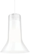 Závesná lampa Vaasi, číra-biela
