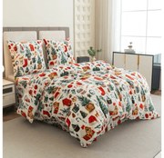 Mikroplyšové obliečky FESTIVE MAGIC biele Rozmer obliečky: 70 x 90 cm | 140 x 220 cm