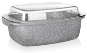 Banquet Pekáč s nepriľnavým povrchom Granite 32,5x21x11cm 5,7 l pokrievka
