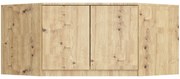Nadstavec na rohovú šatníkovú skriňu CLP 100 cm dub artisan