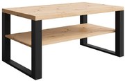 Konferenčný Stolík Mona 1050+Polička artisan/čierna