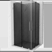 Mexen Velar L Duo sprchovací kút posuvný 90 x 80 cm, grafit, chróm - 871-090-080-02-43-01