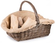 Kôš prútený krbový s jutou Provence Grana VIII.š. 68 x hl. 42 x v. 30/43(cm)
