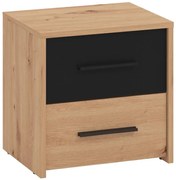 Nočný stolík Varadero artisan/čierny NO2F 11011630