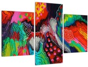 Obraz abstraktné - farby (90x60 cm)