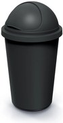 Odpadkový koš COMPACTO ROLL 50 L černý