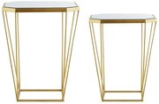 Set 2 ks. konferenčných stolíkov SIENE (MDF) (zlatá). Vlastná spoľahlivá doprava až k Vám domov. 1018586