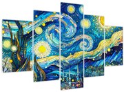 Obraz – Mozaika hviezdnej noci (150x105 cm)