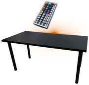 Písací Stôl Low Čierna 120x60x2,8 Model 1