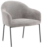 Sivé kreslo CATANIA