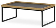 Konferenčný stôl s dekoratívnou hranou, 100 x 60 x 39 cm
