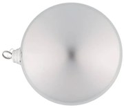 DECOLED Plastová guľa, priemer 20 cm, strieborná, lesklá, UV