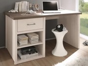 Písací stôl Luca, dub/bielená pínia%