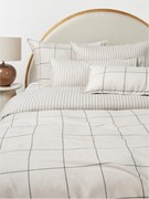 Kockovaná flanelová obliečka na paplón Noelle