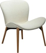 Krémové kreslo z textílie buklé Paragon – DAN-FORM Denmark