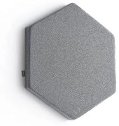 Akustický panel POLY, hexagon, 600x600x56 mm, nástenný, svetlošedá