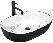 Umývadlo na dosku Cleo 61 Black/Aiax Matt