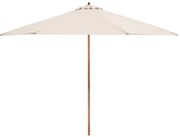 Fieldmann - Slnečník pr. 3 m krémová/akácia