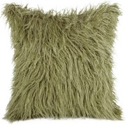 CHLPATÁ DEKORAČNÁ OBLIEČKA NA VANKÚŠ ENYA 81945X45 CM OLIVOVÁ