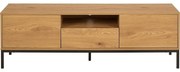 TV stolík v dekore duba v prírodnej farbe 140x45x40 cm Seaford – Actona